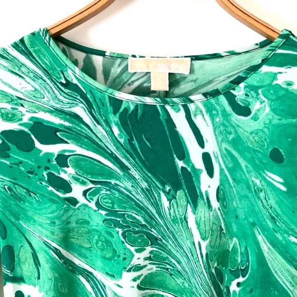 1990’s Michael Kors Vintage Green Dress Florentine Marbled Paper Pattern… - Picture 7 of 7